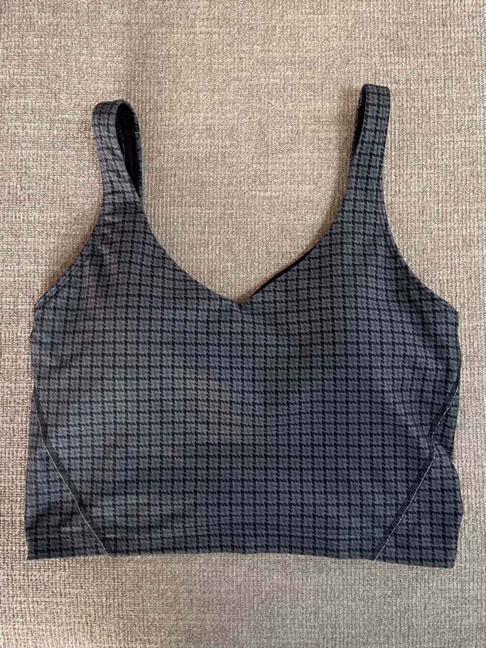 Hollister Gilly Hicks Houndstooth Crop Tank Top